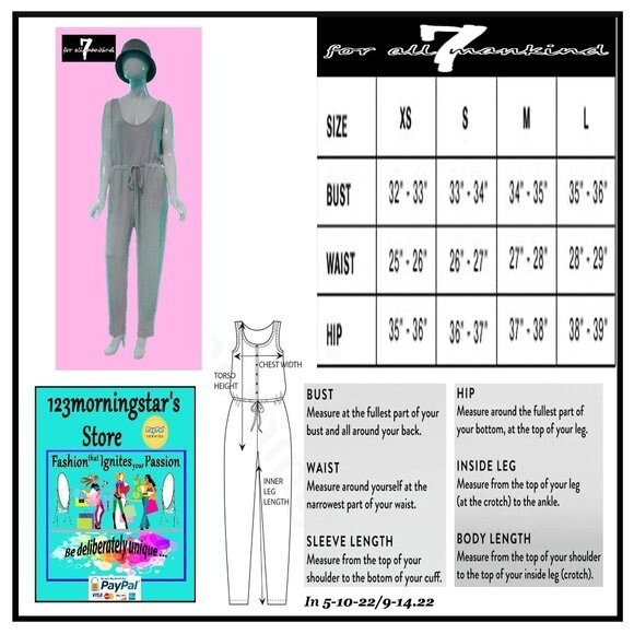 7 FOR ALL MANKIND NEW Drawstring Scoop Neck Cuff Leg Jumpsuit L - Picture 11 of 11